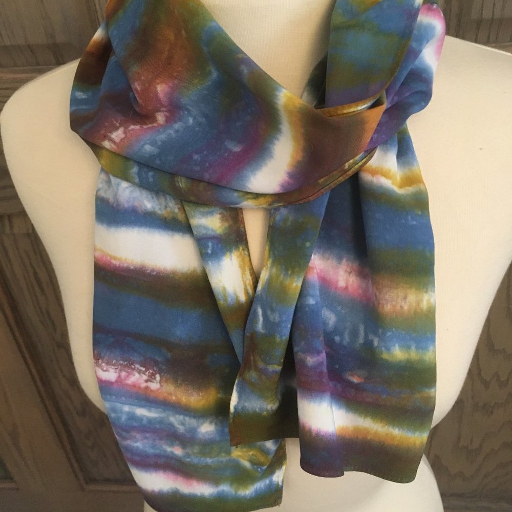 "Aurora Borealis" Bamboo/Rayon Scarf
